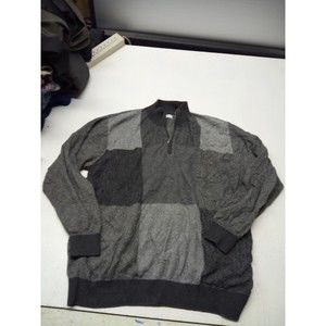 Alex Cannon Men's Grey Long Sleeve 1/4 Zip Sweater Size XXL